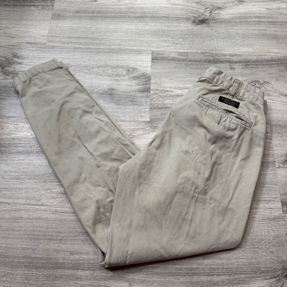 Banana Republic Chinos Mens 32R Khaki Tan 100% Cotton Original‎ Clothing Pants
